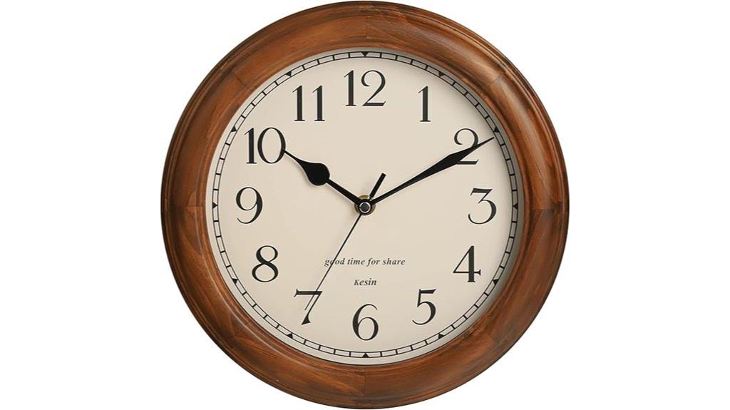 retro wooden wall clock