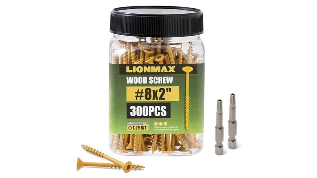 rust resistant 2 inch screws