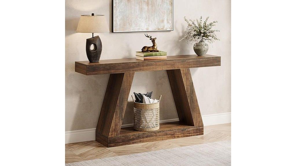 rustic 55 inch console
