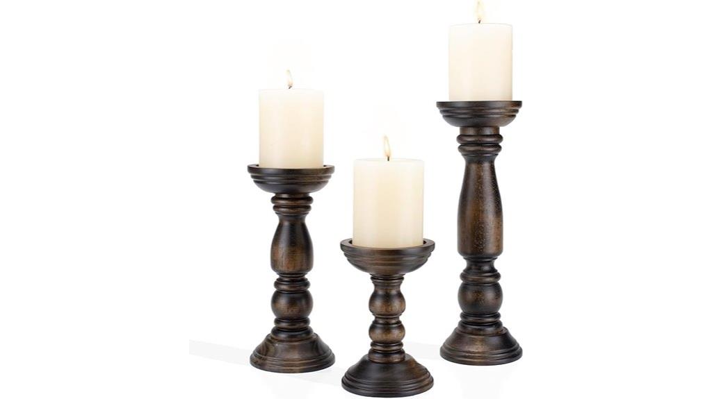 rustic farmhouse candle holders