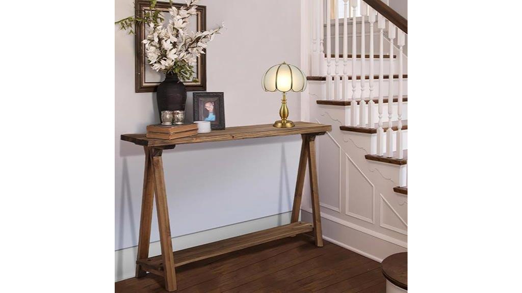 rustic farmhouse console table