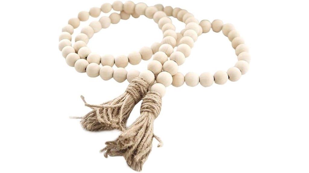 rustic wood tassel garland