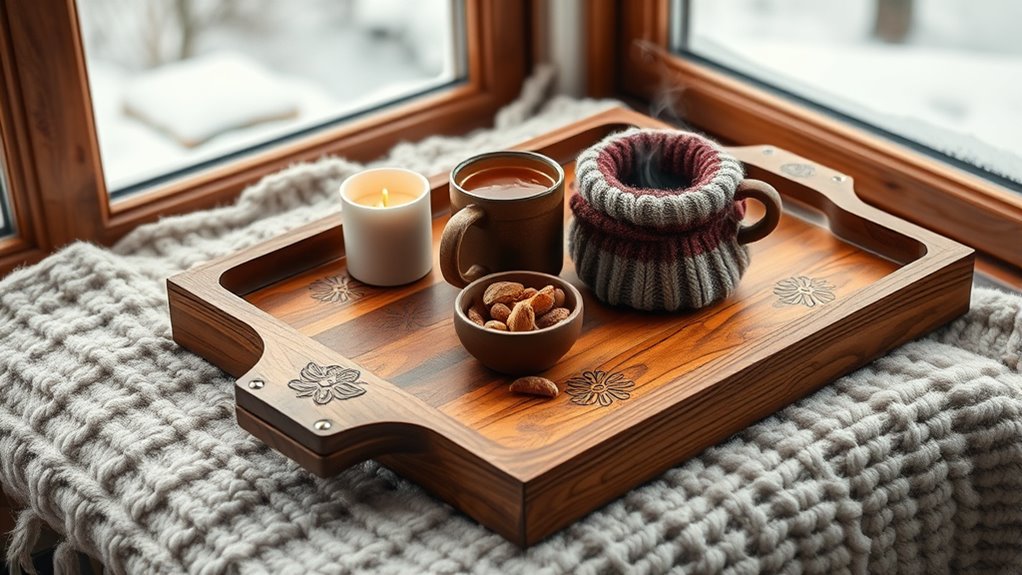 rustic wooden winter decor