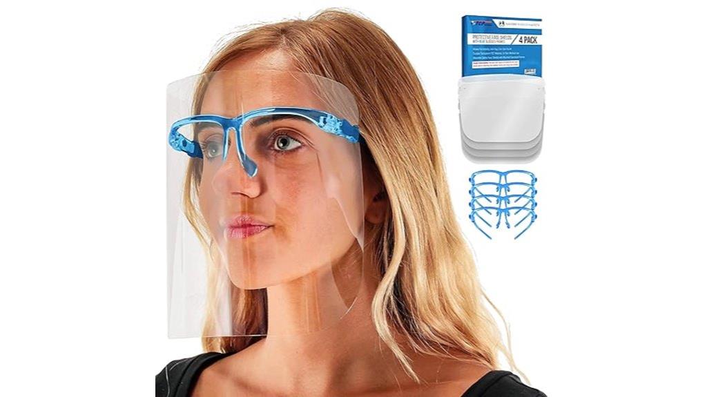 safety face shields pack