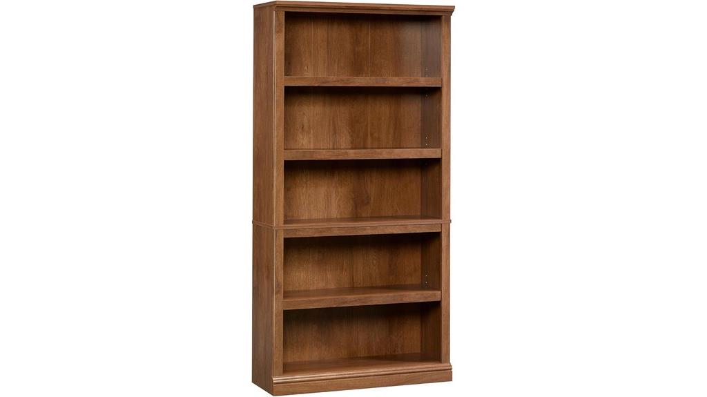 sauder oiled oak bookcase