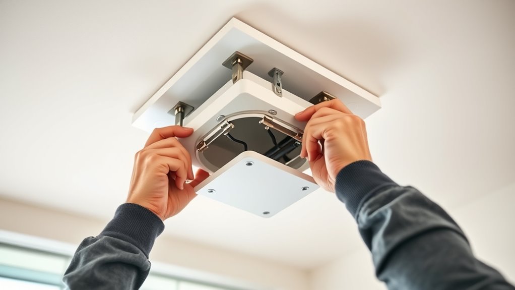 secure support for outlets