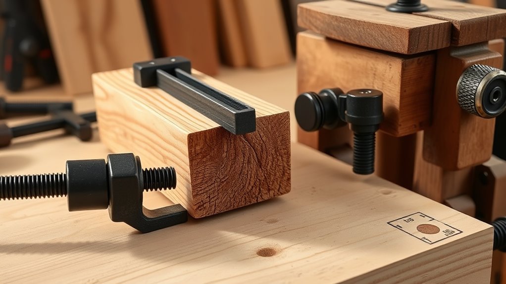secure versatile woodworking clamps