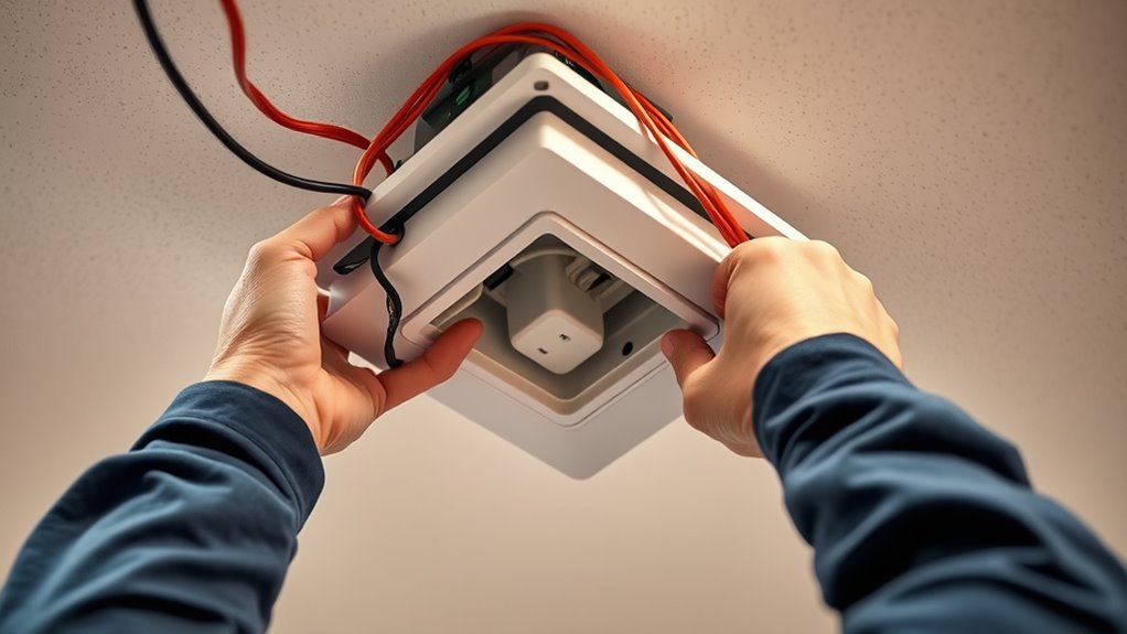 secure wiring and support