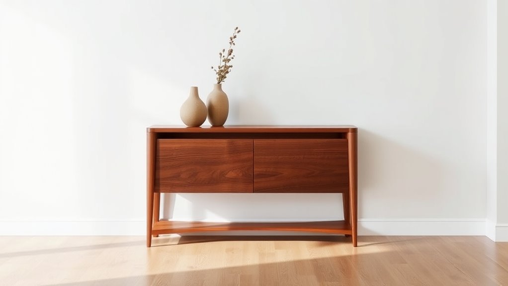selecting stylish wooden console tables