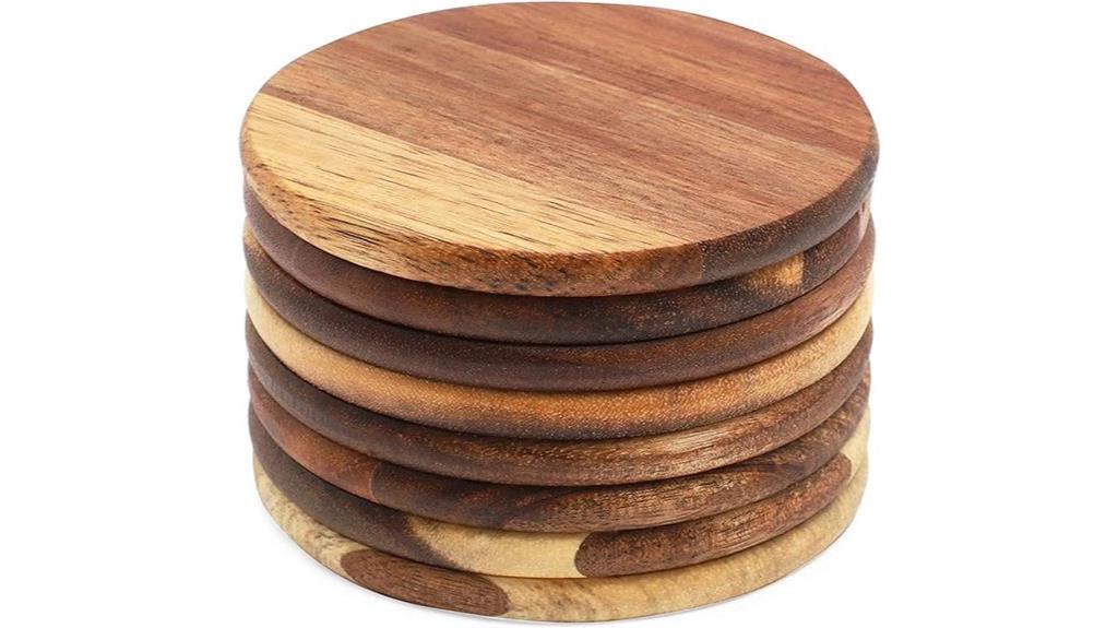 set of eight coaster sets