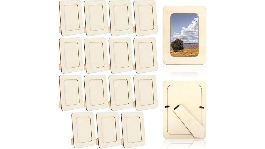 set of fifteen wooden frames