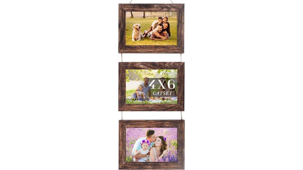 set of three collage frames