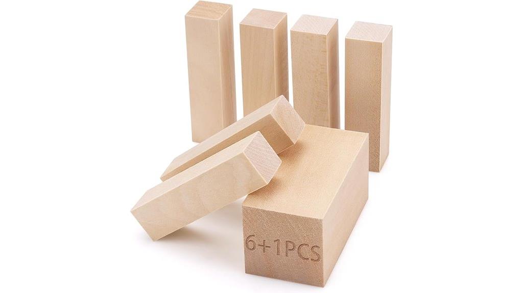 seven piece basswood carving set