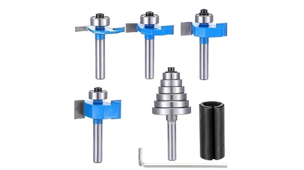six bearing rabbet router
