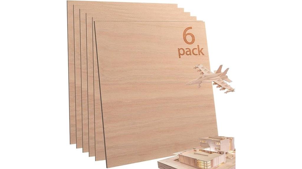 six mahogany plywood sheets