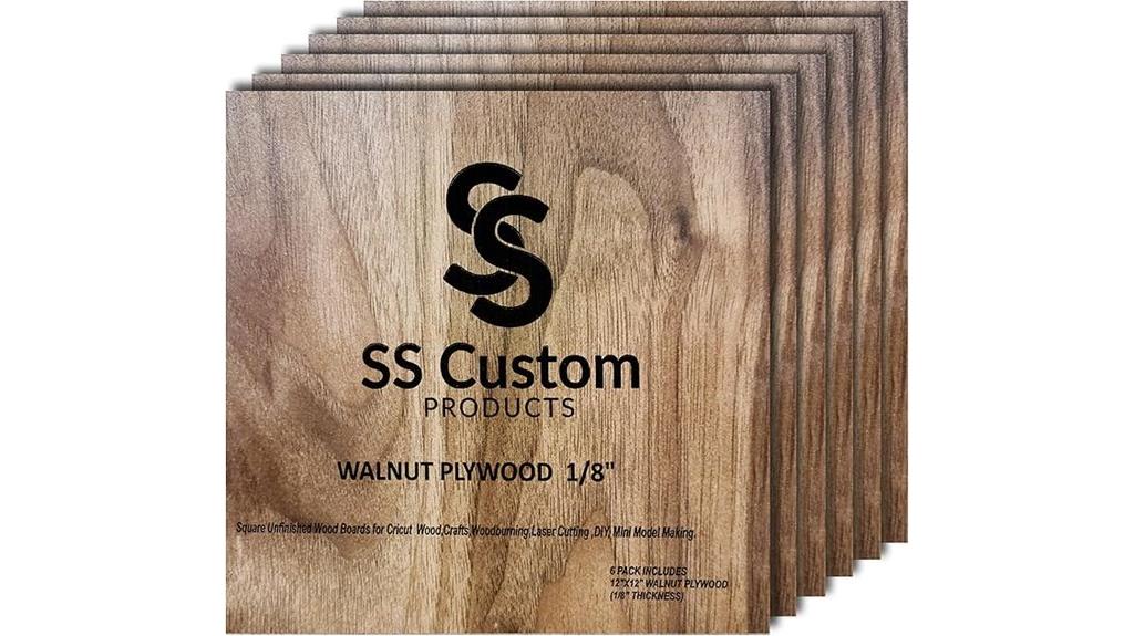 six pack walnut plywood
