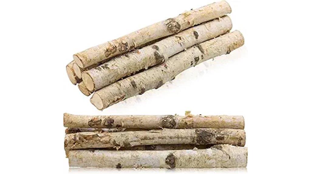 six small birch log pack