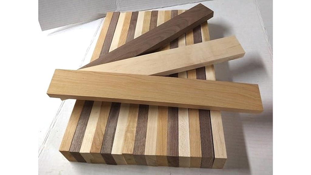 six walnut cherry maple