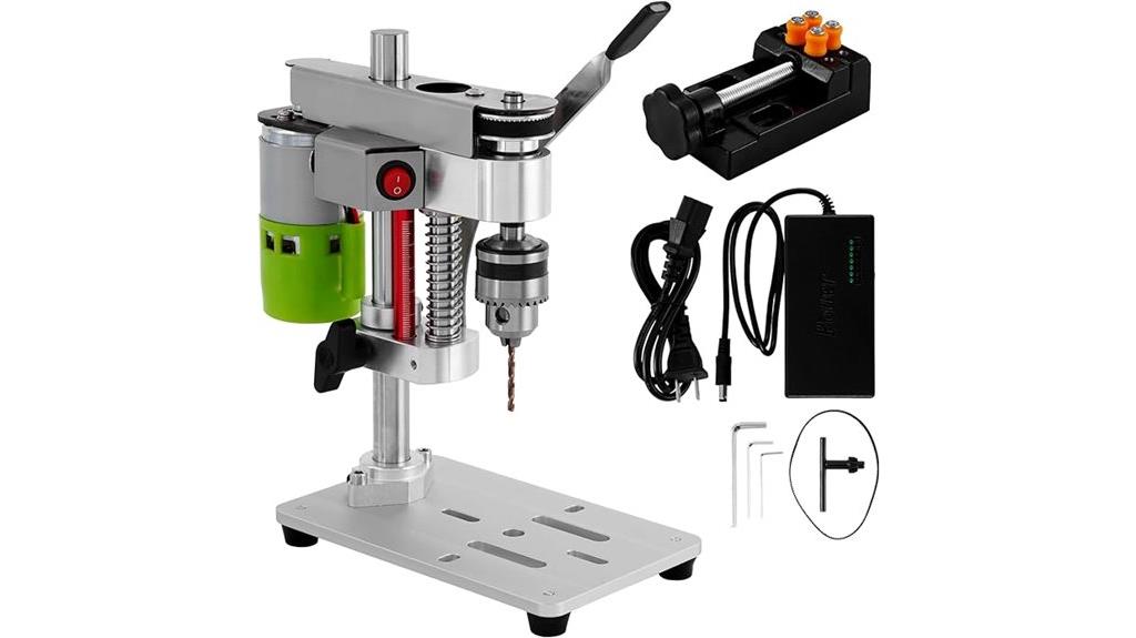 small drill press with light