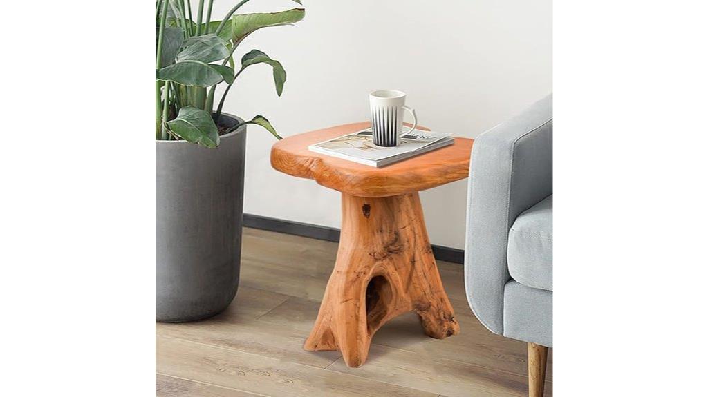 small live edge table
