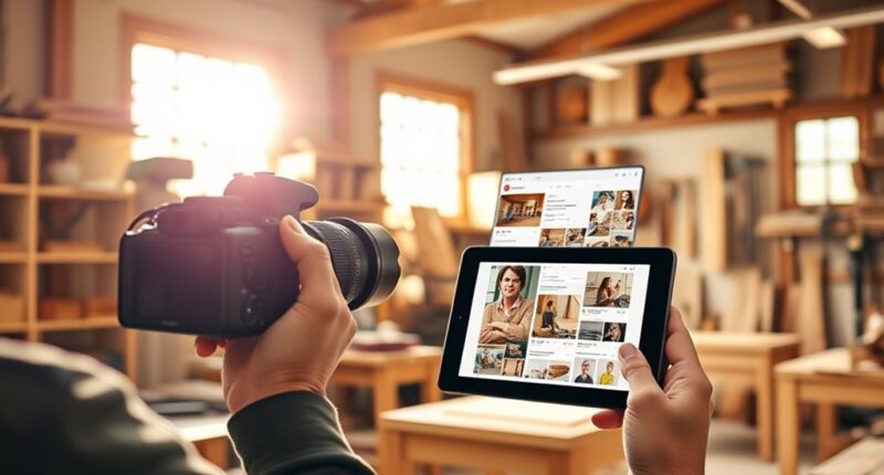 social media woodworking growth