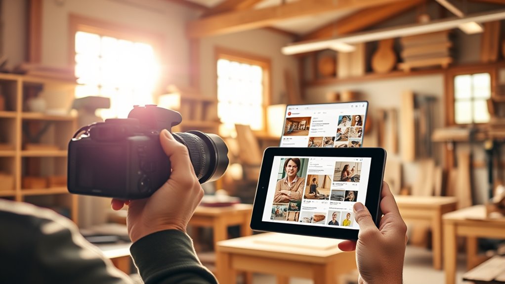social media woodworking growth