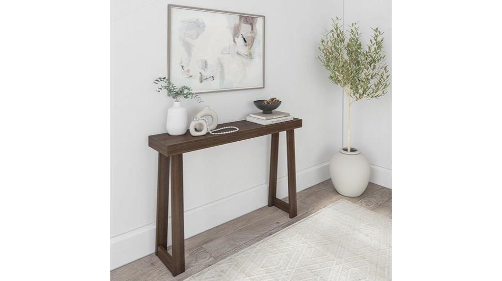 solid wood console table