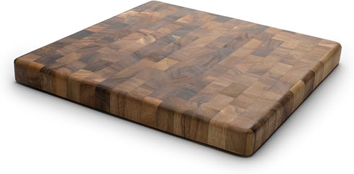 square charleston end grain