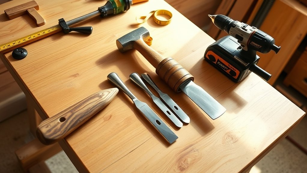 stable durable woodworking workbench