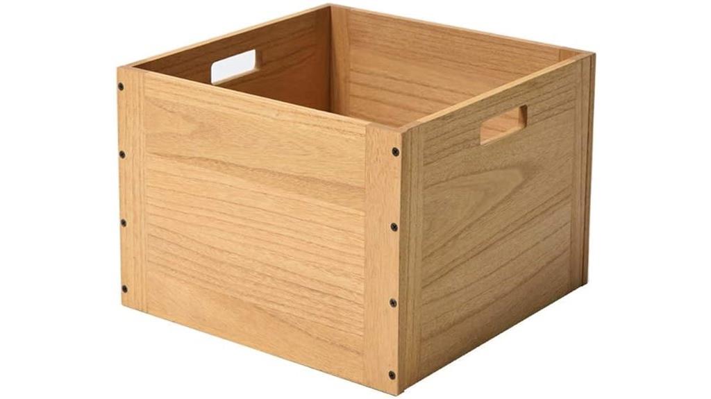 stackable wood storage cubes