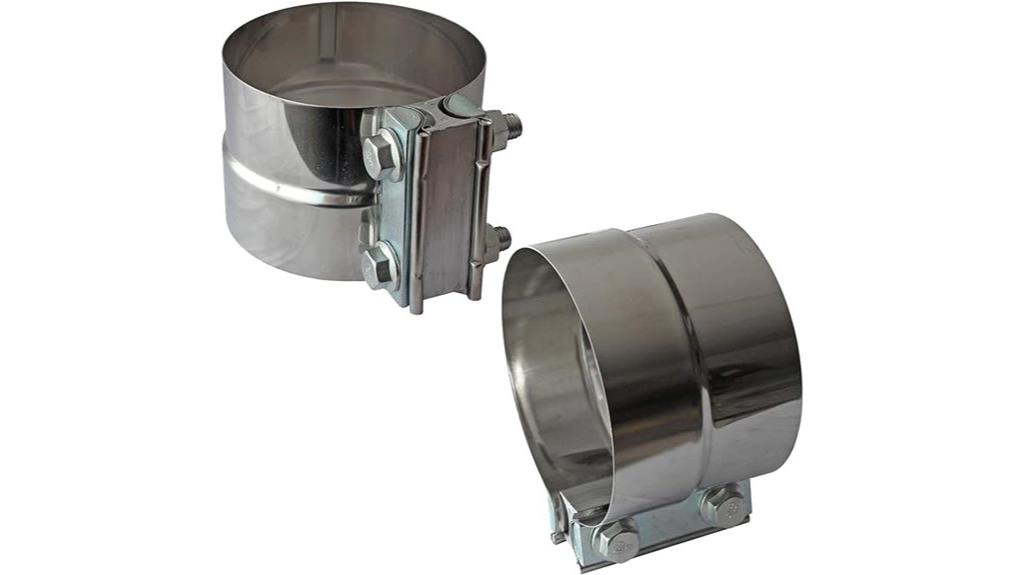 stainless steel exhaust clamps