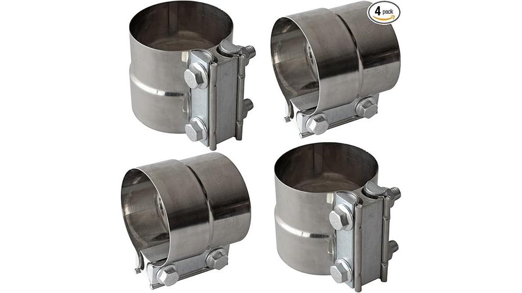 stainless steel exhaust clamps