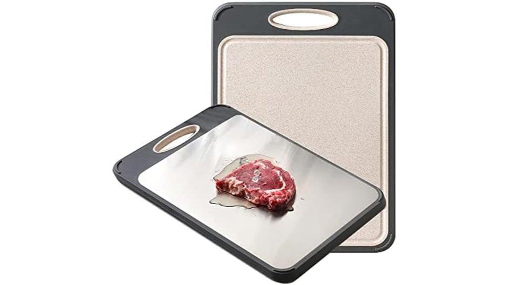 stainless steel kitchen board