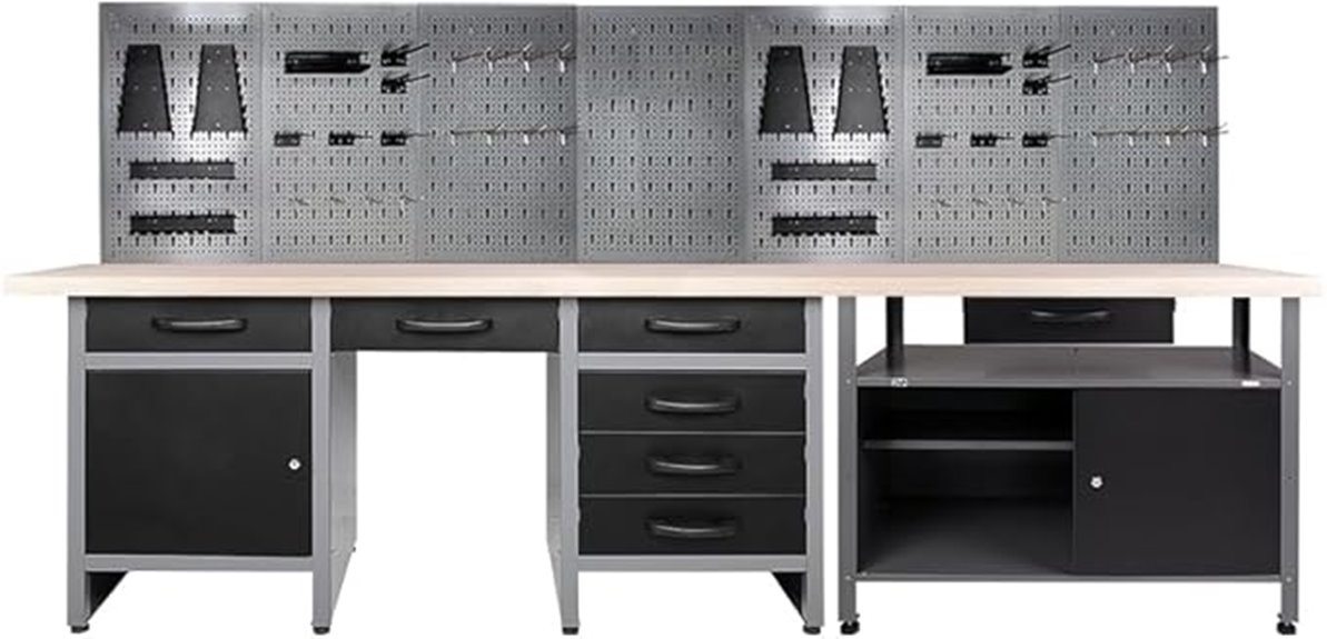 steel garage tool organizer