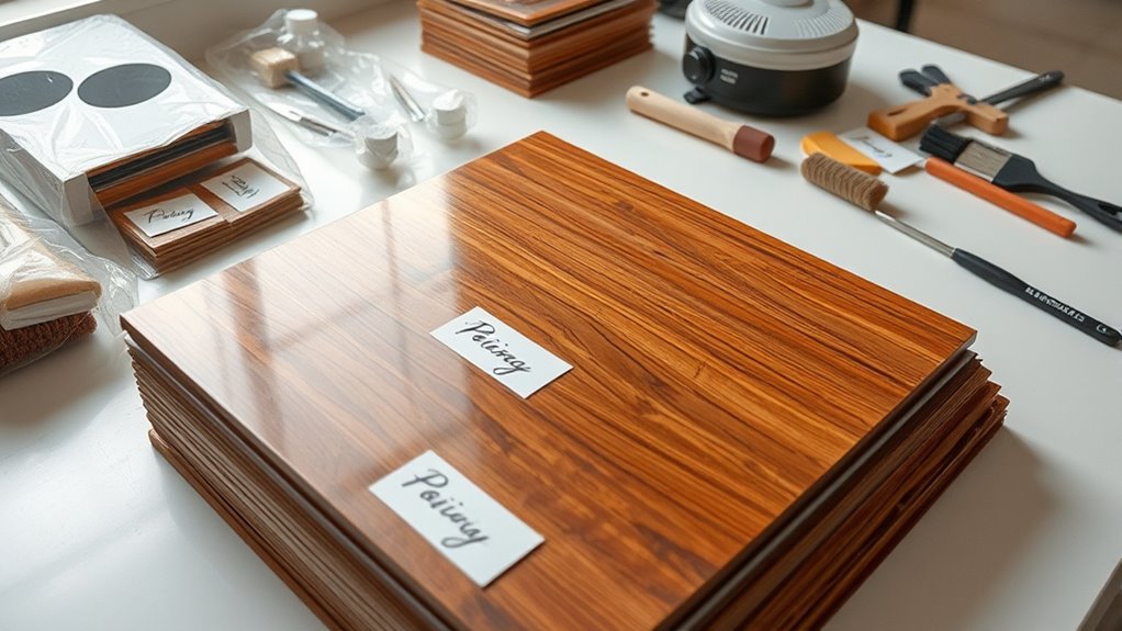 store veneer flat properly