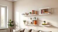 stylish space saving shelves
