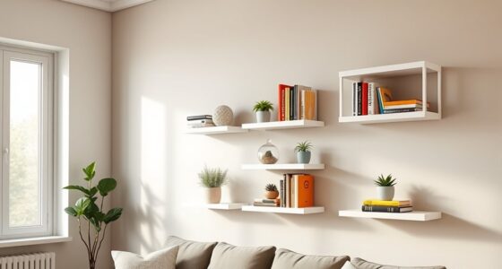 stylish space saving shelves