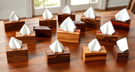 stylish wooden napkin holders
