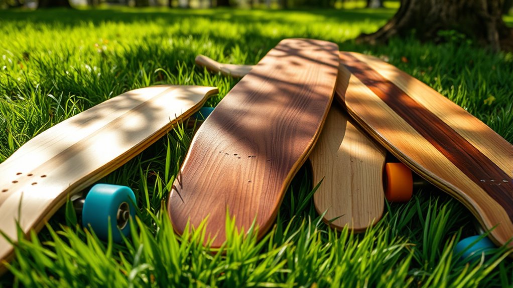 sustainable wooden skateboards