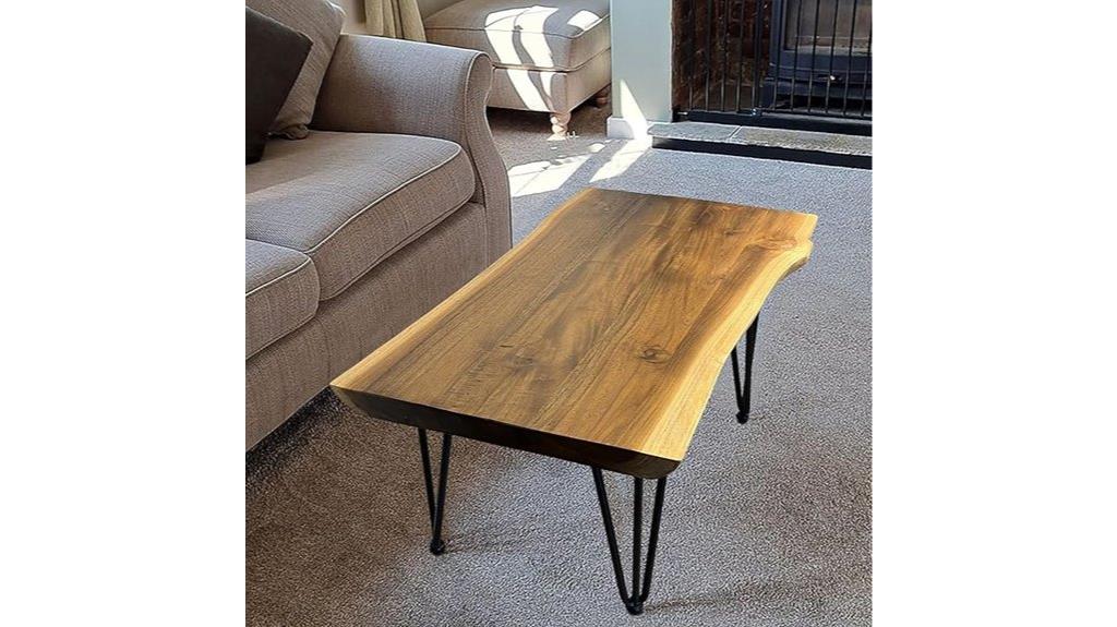 teak live edge table