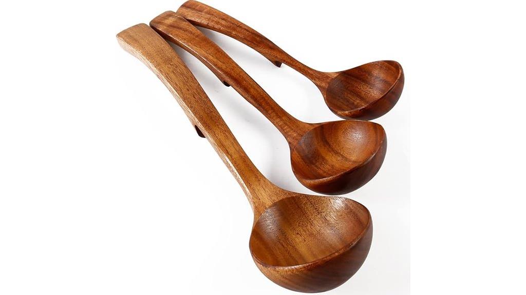 teak wood kitchen utensils