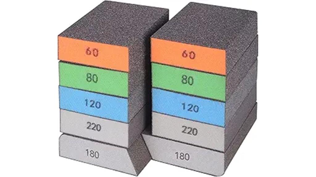 ten pack sanding blocks