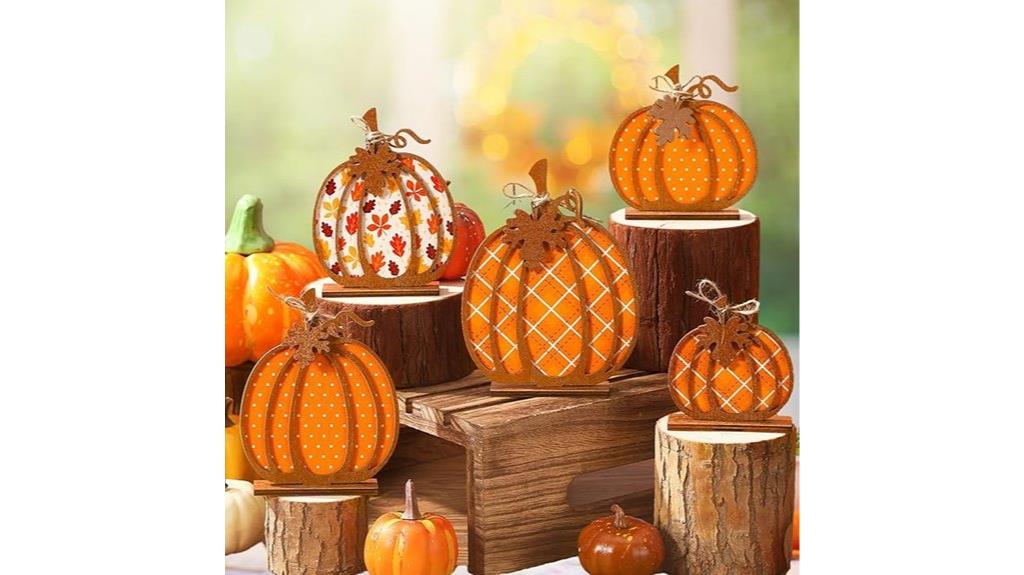 thanksgiving pumpkin decor set