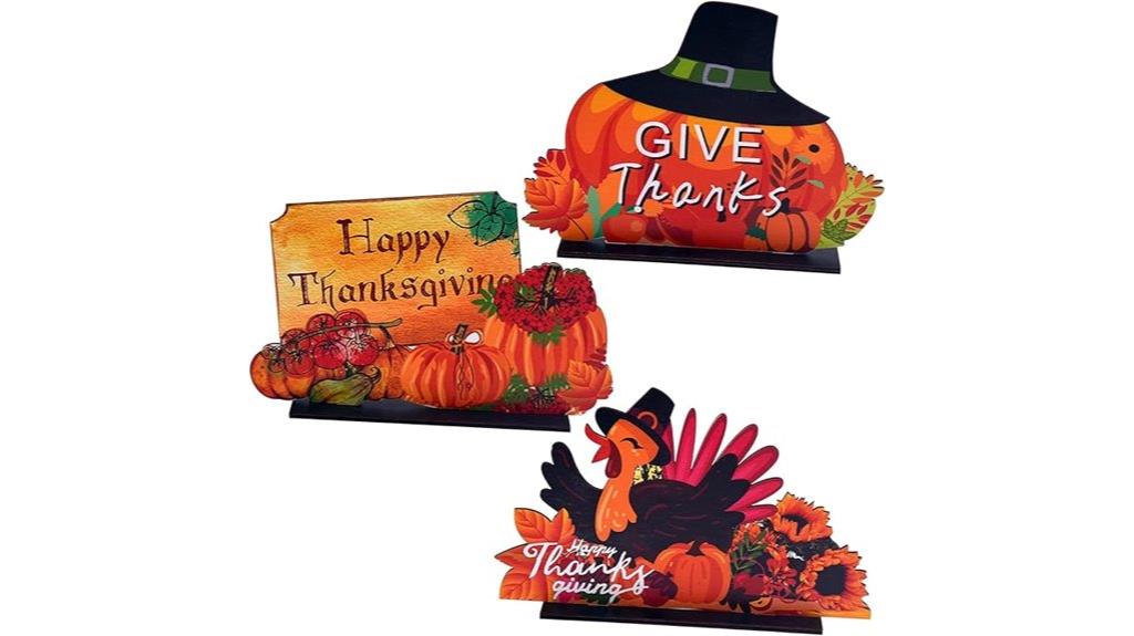 thanksgiving wooden table decor