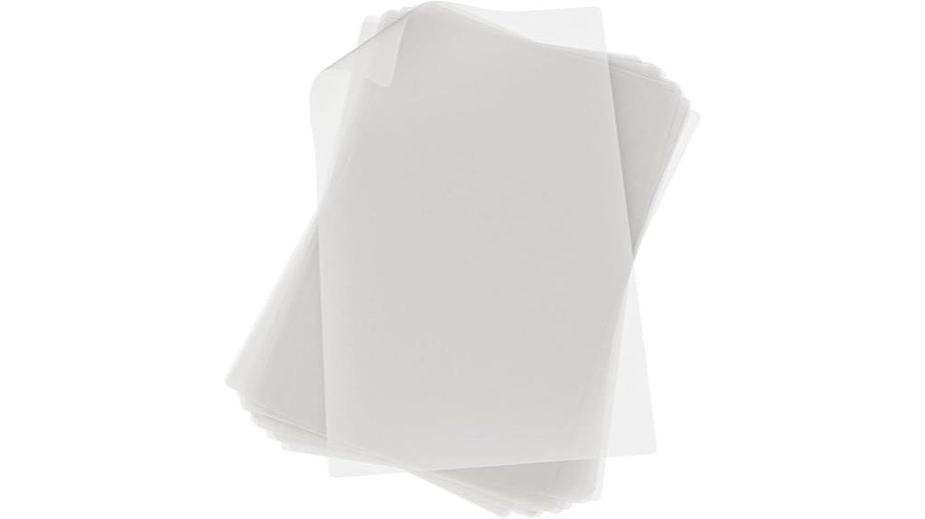 thirty laminating sheets pack