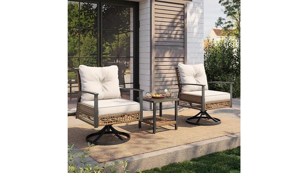 three piece rocking bistro set