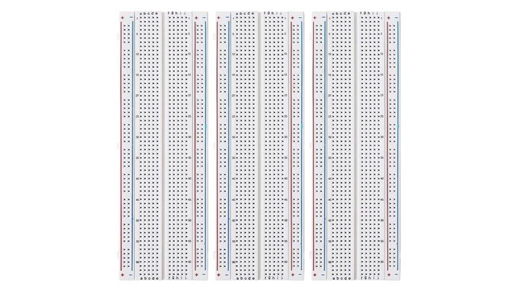 three piece solderless breadboard