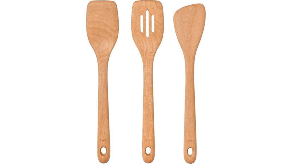 three piece wooden turner set