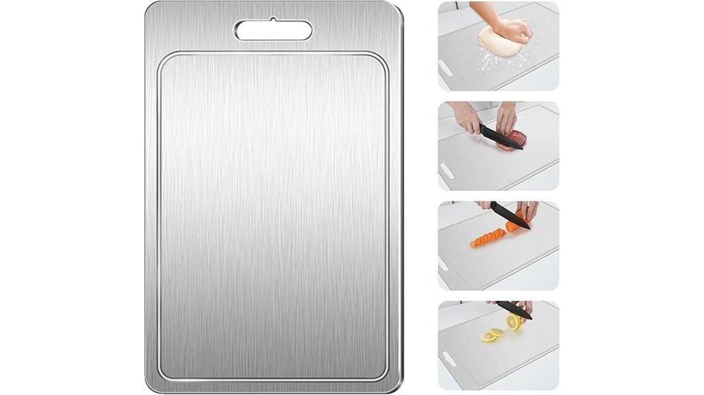 titanium dual purpose cutting board