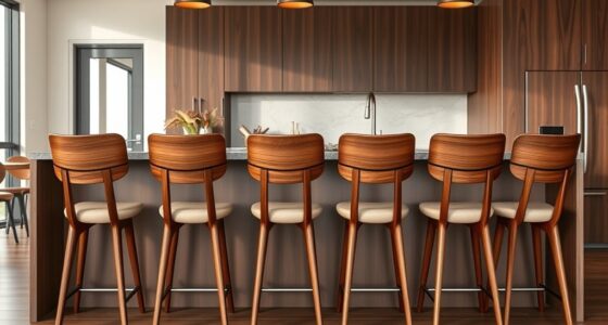 top stylish wooden bar stools